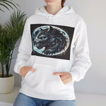 Moonfall Series Fierce Wolf Howling Moon Hoodie Stylish Unique Graphic Hooded Sweatshirt Wolf Adventure Seekers