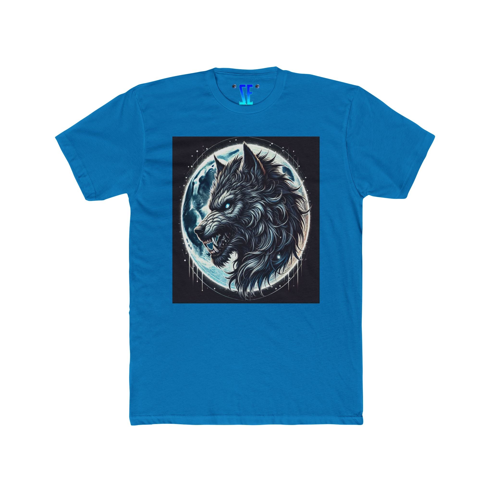 Moonfall Series Fierce Wolf Howling at Moon T-Shirt Stylish Graphic Tee Enthusiasts Adventure