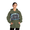 Moonfall Series Mystic Alpha Wolf Moon Hoodie Unique Graphic Hooded Sweatshirt Wolf Enthusiasts