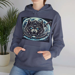 Moonfall Series Mystic Alpha Wolf Moon Hoodie Unique Graphic Hooded Sweatshirt Wolf Enthusiasts