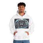 Moonfall Series Mystic Alpha Wolf Moon Hoodie Unique Graphic Hooded Sweatshirt Wolf Enthusiasts