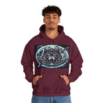 Moonfall Series Mystic Alpha Wolf Moon Hoodie Unique Graphic Hooded Sweatshirt Wolf Enthusiasts