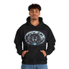 Moonfall Series Celestial Wolf Moon Hoodie Stylish Artistic Unique Graphic Hooded Sweatshirt Wolf Adventure Seekers