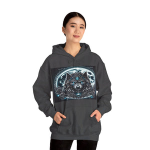 Moonfall Series Alpha Wolf Moon Hoodie Artistic Stylish Unique Graphic Hooded Sweatshirt Wolf Seekers