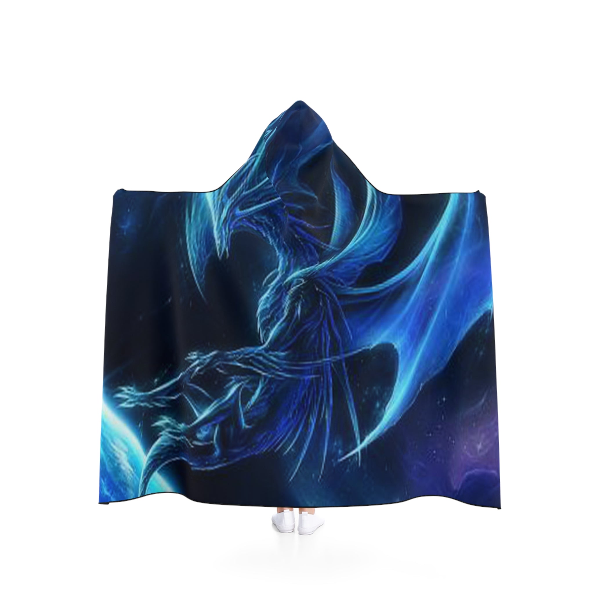 Space Fantasy Dragon Hooded Blanket