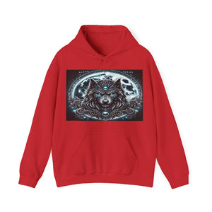 Moonfall Series Alpha Wolf Moon Hoodie Artistic Stylish Unique Graphic Hooded Sweatshirt Wolf Seekers