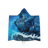 Ice Blue Dragon Hooded Blanket