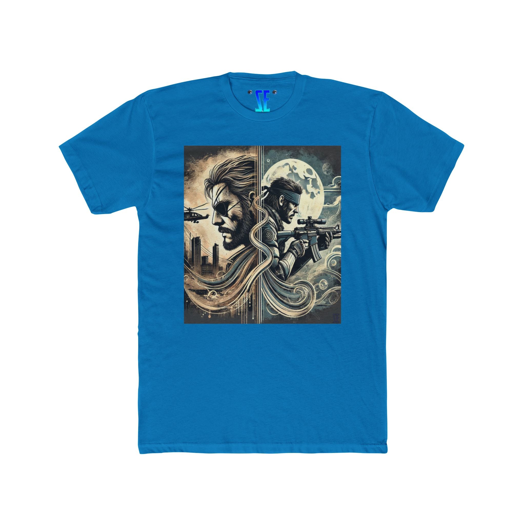 MGS Dual Perspectives Graphic T-Shirt Celebrating Tactical Heroes Legacy Stories