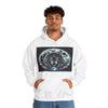 Moonfall Series Celestial Wolf Moon Hoodie Stylish Artistic Unique Graphic Hooded Sweatshirt Wolf Adventure Seekers