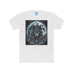 Moonfall Series Alpha Wolf Moon T-Shirt Artistic Graphic Stylish Fantasy Tee Enthusiasts Seeker