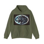 Moonfall Series Fierce Wolf Howling Moon Hoodie Stylish Unique Graphic Hooded Sweatshirt Wolf Adventure Seekers