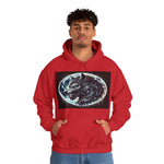 Moonfall Series Fierce Wolf Howling Moon Hoodie Stylish Unique Graphic Hooded Sweatshirt Wolf Adventure Seekers