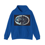 Moonfall Series Fierce Wolf Howling Moon Hoodie Stylish Unique Graphic Hooded Sweatshirt Wolf Adventure Seekers