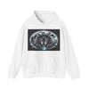 Moonfall Series Celestial Wolf Moon Hoodie Stylish Artistic Unique Graphic Hooded Sweatshirt Wolf Adventure Seekers