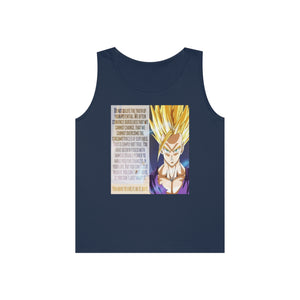 Gohan Workout Quote Tank Top