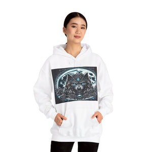 Moonfall Series Alpha Wolf Moon Hoodie Artistic Stylish Unique Graphic Hooded Sweatshirt Wolf Seekers