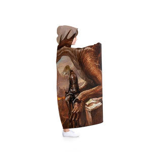 Fantasy Dragon Warrior Hooded Blanket