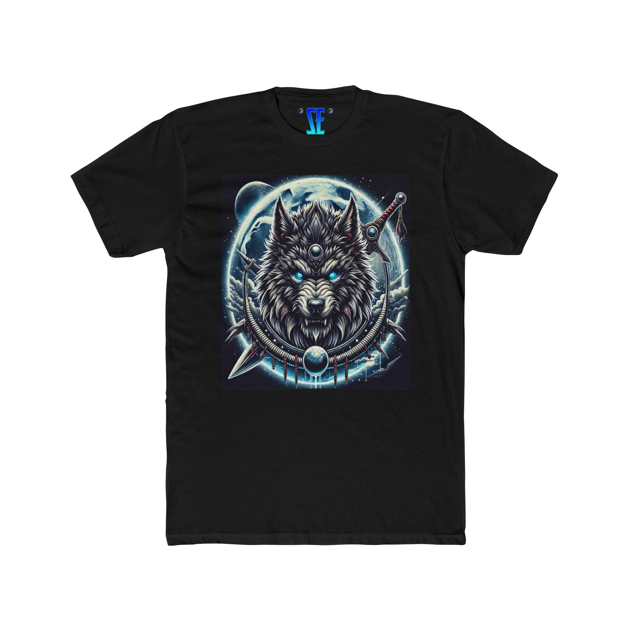 Moonfall Series Mystic Alpha Wolf Moon Bold Graphic Tee Wolf Enthusiasts Adventure Warrior