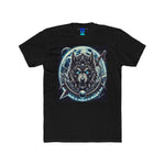 Moonfall Series Mystic Alpha Wolf Moon Bold Graphic Tee Wolf Enthusiasts Adventure Warrior