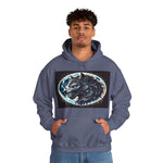 Moonfall Series Fierce Wolf Howling Moon Hoodie Stylish Unique Graphic Hooded Sweatshirt Wolf Adventure Seekers