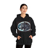 Moonfall Series Fierce Wolf Howling Moon Hoodie Stylish Unique Graphic Hooded Sweatshirt Wolf Adventure Seekers