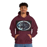 Moonfall Series Fierce Wolf Howling Moon Hoodie Stylish Unique Graphic Hooded Sweatshirt Wolf Adventure Seekers