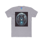 Moonfall Series Blue-Eyed Wolf Moon T-Shirt Unique Graphic Tee Outdoor Enthusiasts