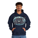 Moonfall Series Mystic Alpha Wolf Moon Hoodie Unique Graphic Hooded Sweatshirt Wolf Enthusiasts