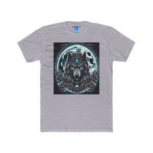 Moonfall Series Alpha Wolf Moon T-Shirt Artistic Graphic Stylish Fantasy Tee Enthusiasts Seeker