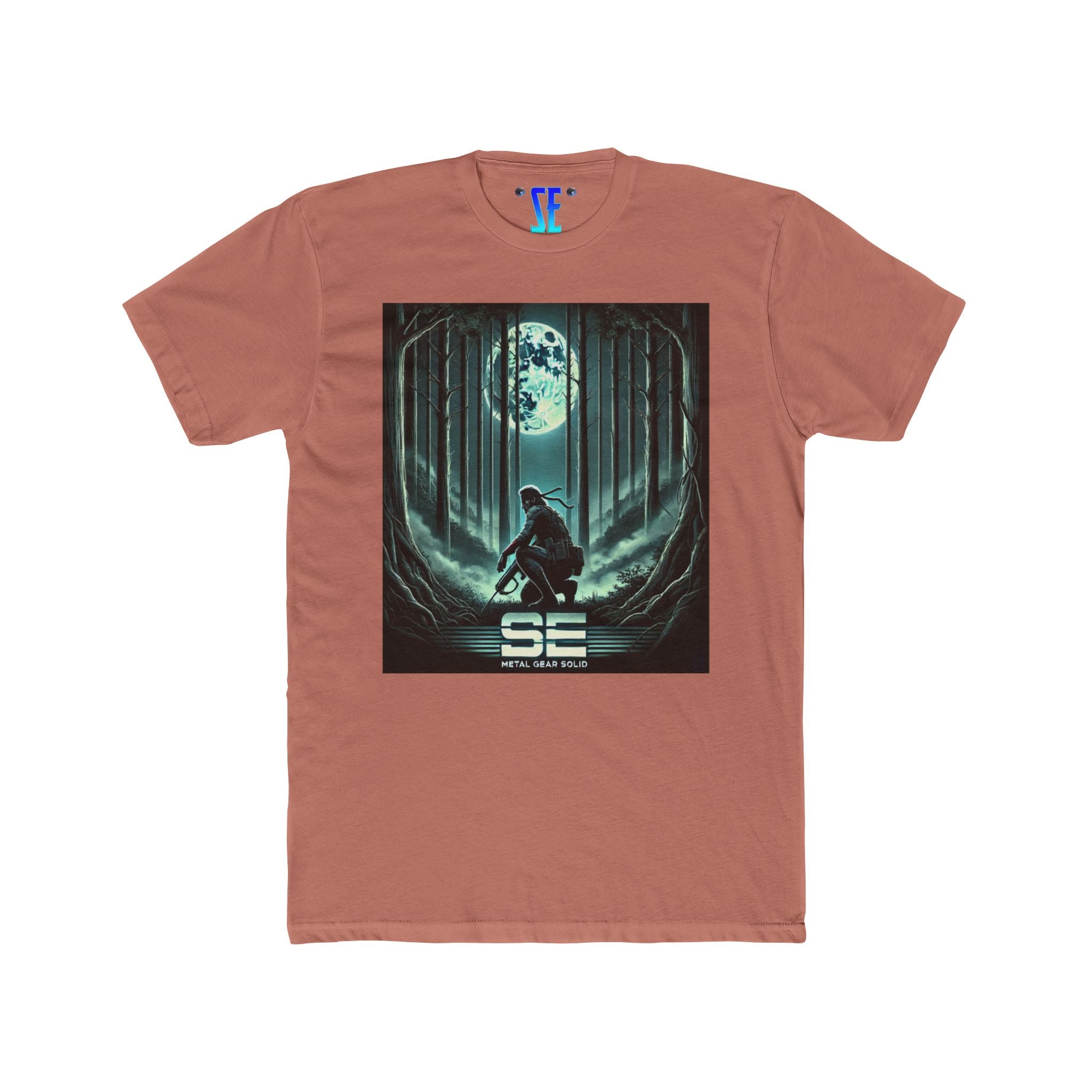 MGS Metal Gear Solid Moonlit Warrior Iconic Video Game T-Shirt Design