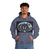 Moonfall Series Celestial Wolf Moon Hoodie Stylish Artistic Unique Graphic Hooded Sweatshirt Wolf Adventure Seekers