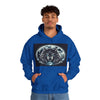 Moonfall Series Celestial Wolf Moon Hoodie Stylish Artistic Unique Graphic Hooded Sweatshirt Wolf Adventure Seekers