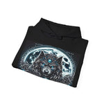 Moonfall Series Alpha Wolf Moon Hoodie Artistic Stylish Unique Graphic Hooded Sweatshirt Wolf Seekers