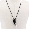 Stainless Steel Wolf Tooth Pendant Necklace Alpha Wolf Teeth Jewelry Necklace