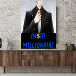 Insta Millionaire Suit Canvas Living Room Home Decorations Wall Art Insta Millionaire Canvas