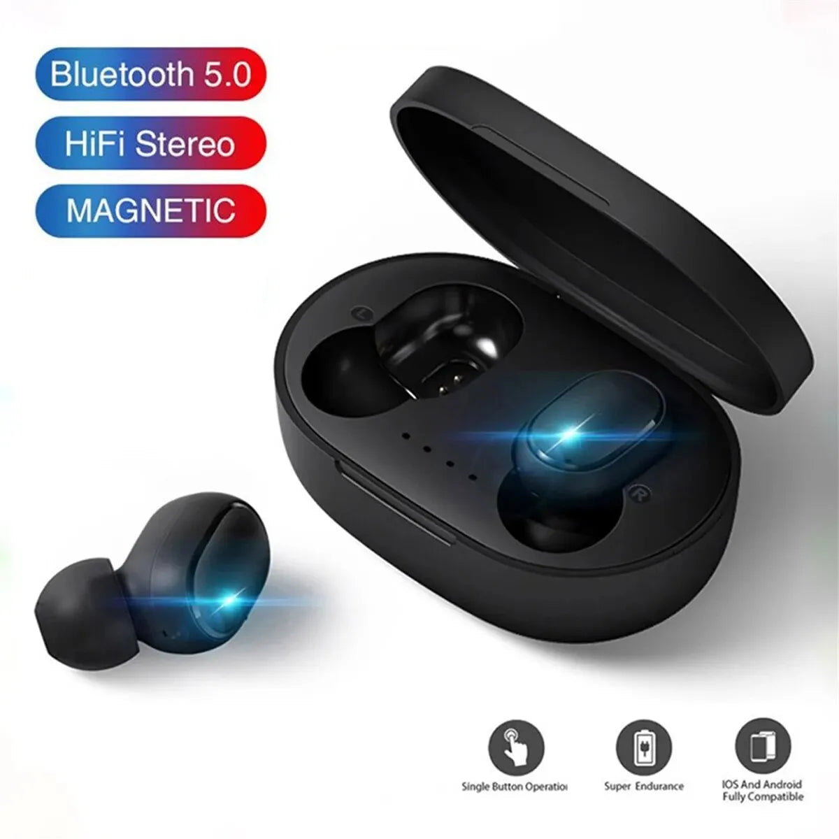 Wireless Bluetooth Headset Earbuds Noice Cancelling Earphone Bluetooth Headphones Mic