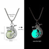 Stainless Steel Chain Luminous Dragon Pendant Glowing Necklace Night Glow In The Dark Necklace