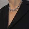 Stainless Steel ChainChoker Necklace Neck Short Collar Wolf Tooth Jewelry Necklaces