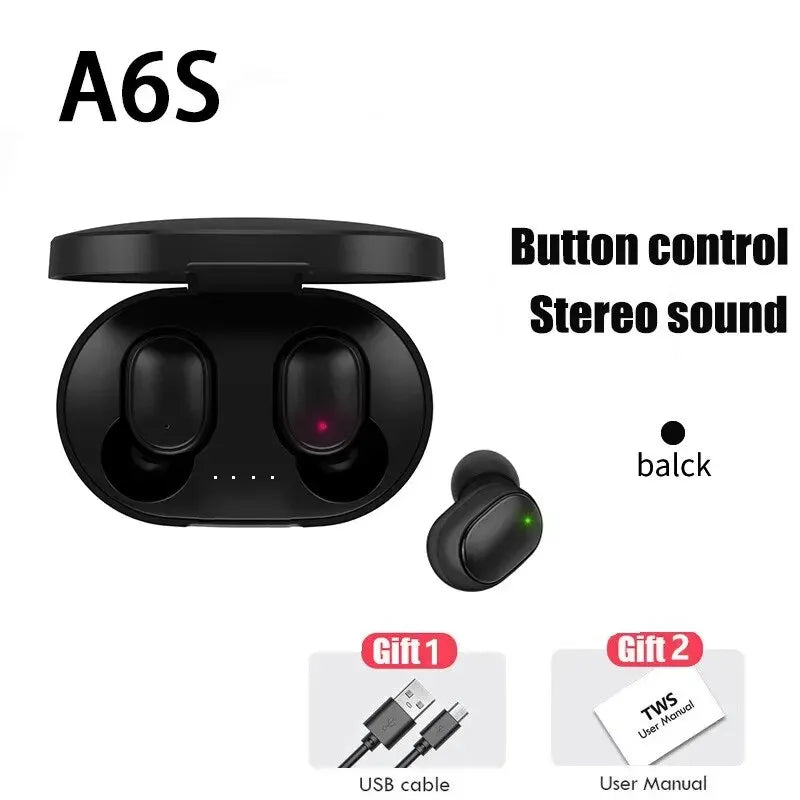 Wireless Bluetooth Headset Earbuds Noice Cancelling Earphone Bluetooth Headphones Mic