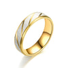 Wave Pattern Couple Rings Men Women High Quality Stainless Steel Ring Engagement Wedding Rings Jewelry