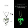 Stainless Steel Chain Luminous Dragon Pendant Glowing Necklace Night Glow In The Dark Necklace