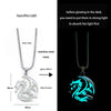 Stainless Steel Chain Luminous Dragon Pendant Glowing Necklace Night Glow In The Dark Necklace