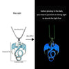 Stainless Steel Chain Luminous Dragon Pendant Glowing Necklace Night Glow In The Dark Necklace