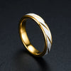 Wave Pattern Couple Rings Men Women High Quality Stainless Steel Ring Engagement Wedding Rings Jewelry