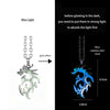 Stainless Steel Chain Luminous Dragon Pendant Glowing Necklace Night Glow In The Dark Necklace