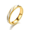 Wave Pattern Couple Rings Men Women High Quality Stainless Steel Ring Engagement Wedding Rings Jewelry