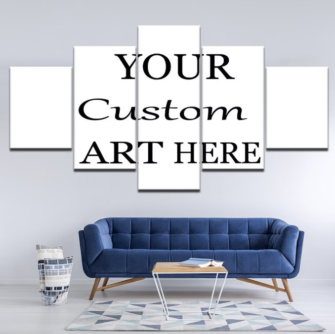 Custom 5-Panel Canvas Prints Art Design