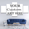 Personalized 5-Panel Wall Art Canvas Custom Photo Print Design Canvas