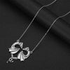 Stainless Steel Dragon Necklace Heart Shape Love Symbol Pendant Jewelry Pendant Necklace