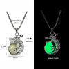 Stainless Steel Chain Luminous Dragon Pendant Glowing Necklace Night Glow In The Dark Necklace